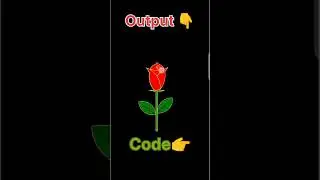 Draw rose 🌹 in python | Python turtle Graphics | 