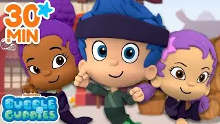 30 MINUTES of the Bubble Guppies Being Ninjas 💥 | Nick Jr. | @BubbleGuppies