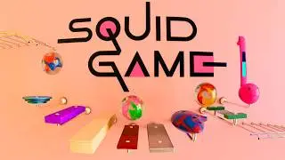 Squid Game Theme Songs on new Amazing Instruments! Marble Music