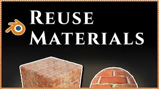 { How to APPLY the SAME MATERIAL to MULTIPLE OBJECTS in Blender }