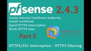 PfSense 2.4.3 Squid HTTPS/SSL Interception - HTTPS filtering - pfSense Part 5
