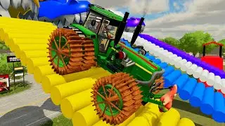 Paint Containers and new Crocodile-shaped Garages - Best Teactor Video and New objects in Farming 22