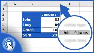 How to Unhide Columns in Excel