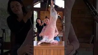 Butchering a Whole Lamb and Cooking🔥