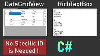 Get & Show All Firebase Data without specific values | firebase datagridview C# English