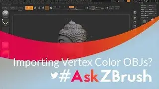 #AskZBrush: “How can I import in an OBJ file that contains vertex coloring?”