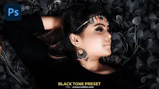 How to Create a Black Tone Photo । Photoshop Presets Free Download 2024 । Black Tone Preset