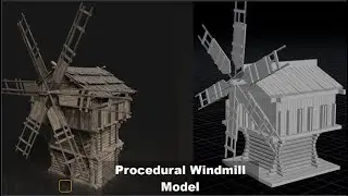 Houdini 18 || Procedural Modelling || Procedural Windmill  || SideFX Houdini