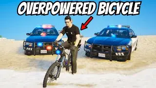Robbing Banks as Fake Cop with OP Bicycle in GTA 5 RP