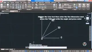 Autocad 2016 - Fast Course for Beginners - Drawing without using mouse Angle lesson 7