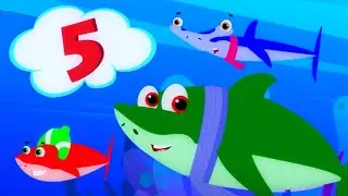 Five Little Sharks + More Christmas Songs And Cartoon Videos by Kids Tv Baby Shark