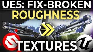 UE5: Fixing BROKEN Roughness Maps (From Substance-Painter)