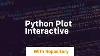 python plot interactive