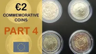 2 Euro Commemorative Coins Collection - Part 4 (8K Video)