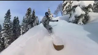 Роза Хутор / powder day 🥶 / Insta360 one x3 cinematic