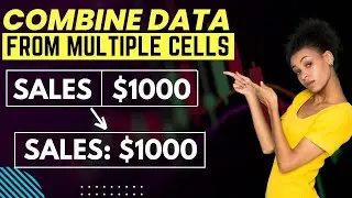 Combine Text & Numbers into ONE CELL in Excell with Concatenate | Advance Excel Tips