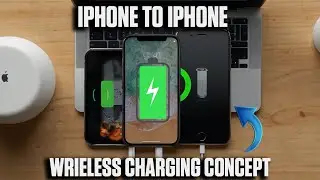 iPhone to iPhone wireless charging Apple's Concept | iphone reverse charging #iphone #apple