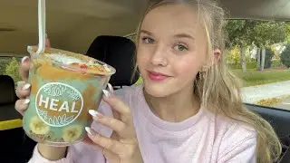 ASMR Car Smoothie Bowl Mukbang 🍓🫐 Lets Eat Together 🍌