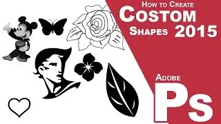 How to create Photoshop 2015 Custom Shapes | Use in after effects, Premiere