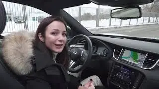 Как ведущая Первого канала ломает новый Инфинити QX50
