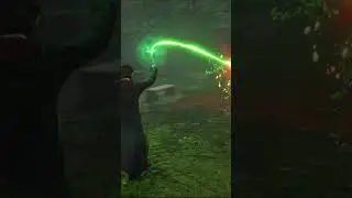 Avada Kedavra Spell Clash in Hogwarts Legacy 