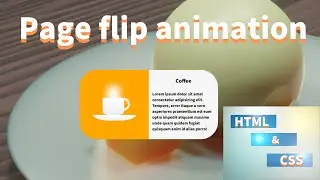 【HTML&CSS】Page flip animation using html and css #css #cssanimation #html