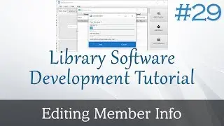 JavaFX Library Software #29 : Editing Member Data - UI and Server side programming