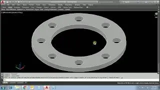 3D FLANGE in AUTOCAD 2018