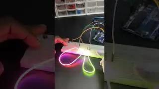 Amazing flexible fluorescent LEDs with arduino 