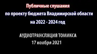 Бюджет Владимирской области-2022: публичные слушания