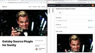 Getting started with Gatsby.js and Sanity.io - Preview content changes with watch mode