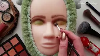 ASMR Makeup on Mannequin Head🧼 (Video For Sleep)