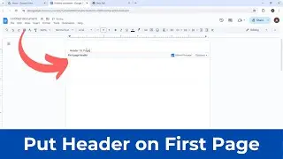 How to Put Header on First Page Only - Google Docs (Quick & Simple)