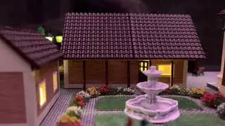 Макет загородного дома в масштабе 1/100