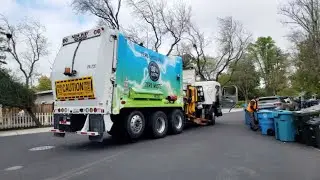 Electric Garbage Truck, New Way Sidewinder XTR