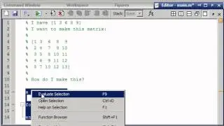 making a matrix in a for loop