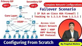 3. Configuring the Companys Network From Scratch | IP SLA on Firewall For Tracking | ASA Failover