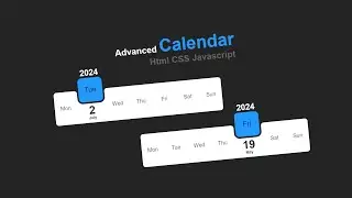 How To Make An Advenced Calendar Using Html, CSS & Javascript 