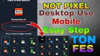 Not Pixel claim reward desktop version For Mobile Not Picel Desktop version use Mobile NotPixel