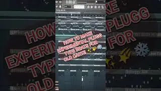 How to make experimental plugg beats for Playboi Carti in FL Studio! #shorts