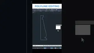 Alter Polyline Shape #autocadtutorial #autocadtips #design