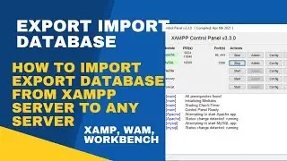 How to Import Export Database from XAMPP Server to Any Server || import export SQL Query