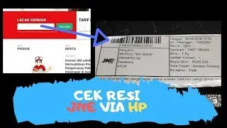 Cara Cek Resi JNE || Cara melacak Kiriman Nomor JNE di HP