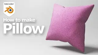 Blender How to make a pillow | Physics Cloth Simulation and Fabric Texture Tutorial