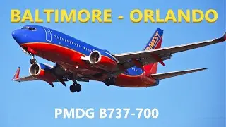 PMDG  B737-700 | Baltimore - Orlando | PMDG B737 -700 | Vatsim