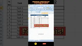 Percentage Bar in Excel 