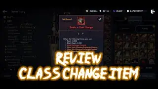 Review Class Change Item - Black Desert Mobile