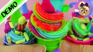 Набор для лепки Замок мороженого | Hasbro Play Doh Ice Cream Castle | Демонстрация набора