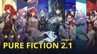 Argenti E0 & Dan Heng Imbibitor Lunae E0 - Pure Fiction 2.1 Stage 3 (3 Stars) | Honkai: Star Rail