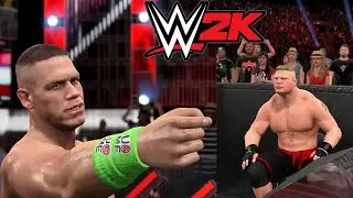 Brock Lesnar Interfere John Cena Vs Roman Reigns Match - RAW 2021- WWE2K15 Universe Mode